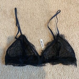 Intimately by Free People Black and Blue Bralette